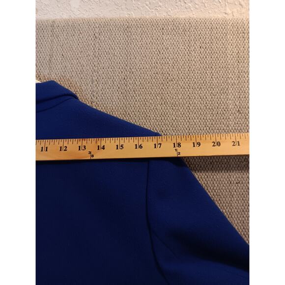 Old Navy Finley Crombie Coat L Bluetiful One Button Collar - Picture 13 of 16